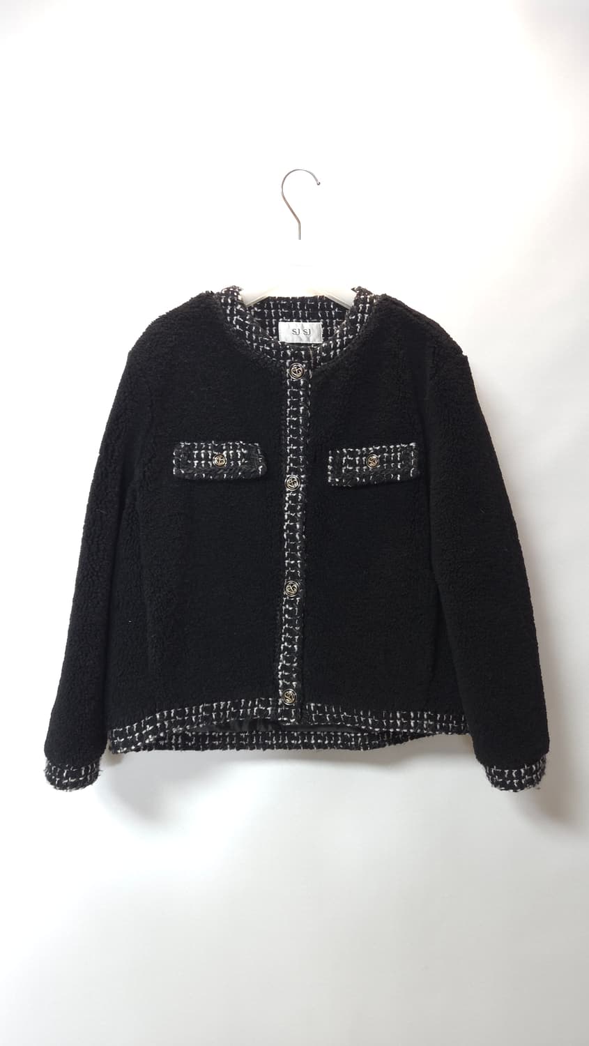 한섬 SJSJ 2021 트위드 배색 부클 자켓 44~66 상품이미지1