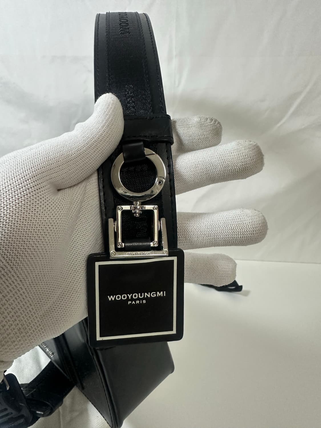 (OS) 우영미 스퀘어/레터링로고 레더 미니백  상품이미지6