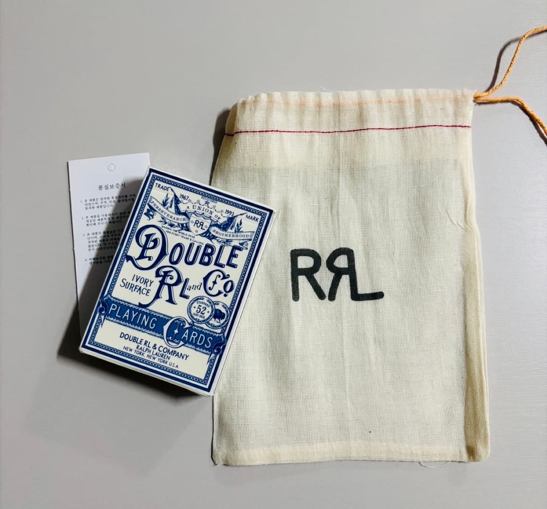 rrl 더블알엘 플레잉 카드 + 파우치 + 쇼핑백 상품이미지1