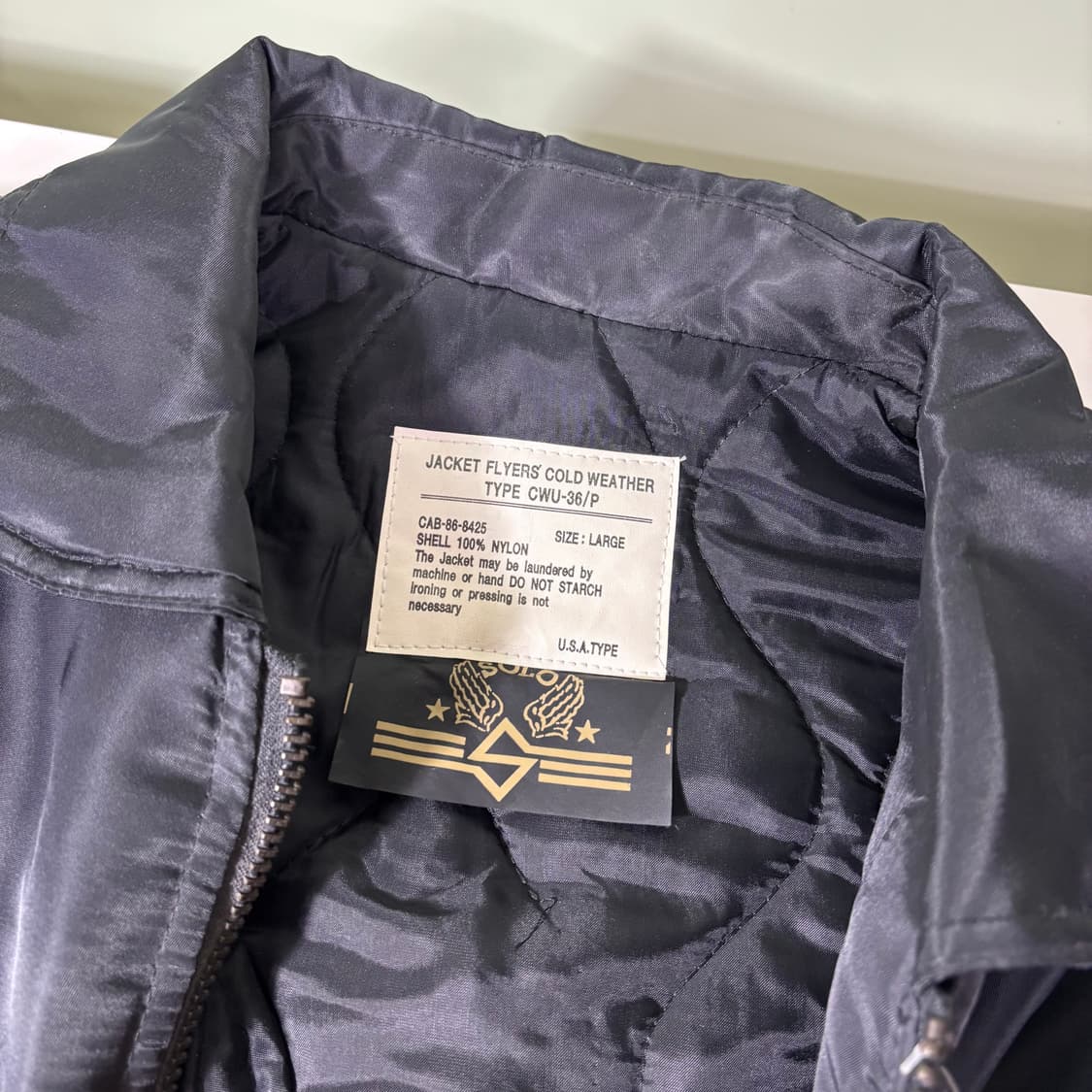XL Solo Type CWU-36 Flight Jacket 항공점퍼 상품이미지5