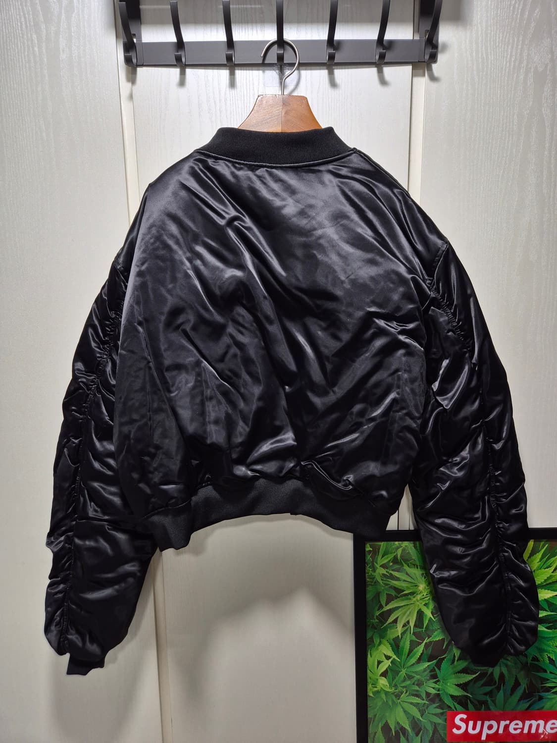 빈티지 블랙 봄버 자켓 항공점퍼. 새상품 상품이미지10