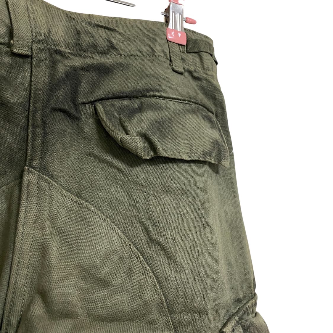 khaki washing pathwork cargo pants 상품이미지4