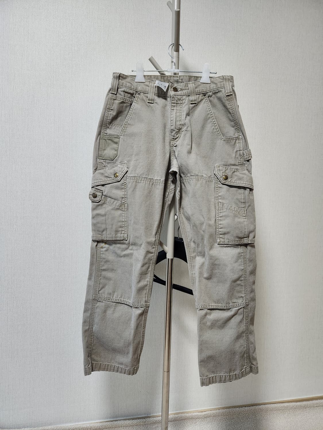 칼하트 빈티지 립스탑 카고 베이지 31x30 상품이미지2