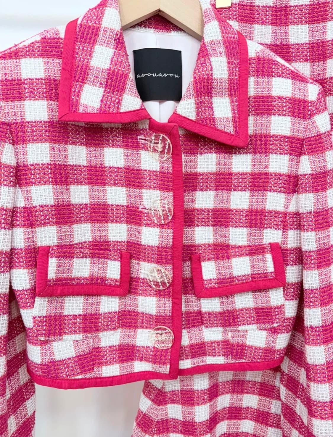 아보아보 트위드 셋업 1사이즈 (김유정 배우 착용) 상품이미지7