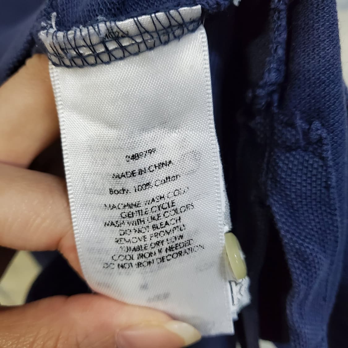 폴로 랄프로렌 네이비 커스텀핏 빅포니 반팔 카라티 Xs 상품이미지5