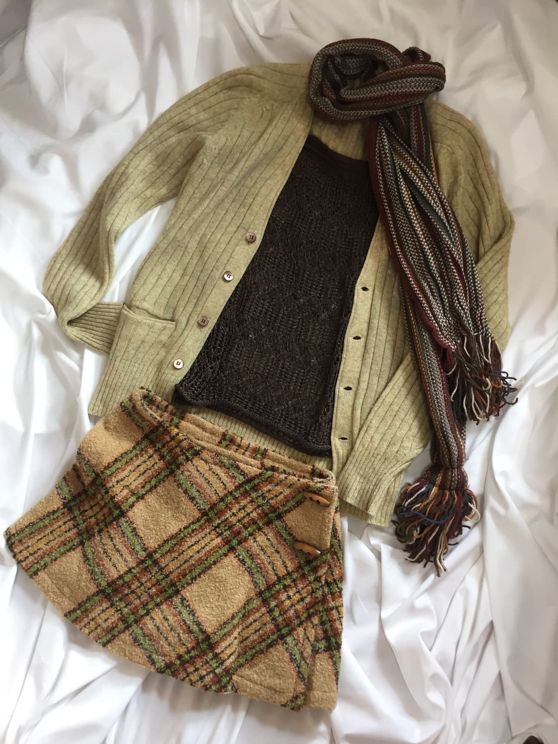 브라운 시스루 그물니트 상품이미지10