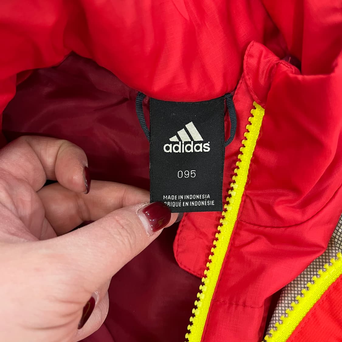 [95] 아디다스 내피 바람막이 윈드브레이커 후드 집업 자켓 0116M1 상품이미지2