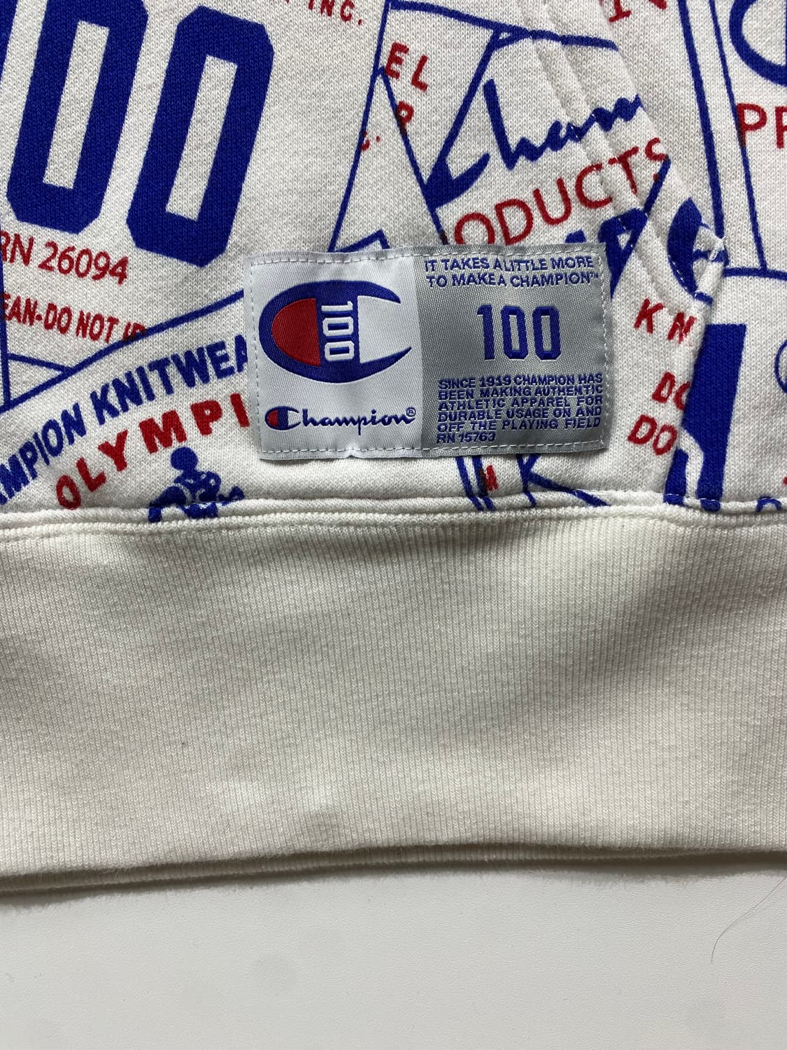 [L] Champion 챔피온 100주년 컬렉션 올오버 프린트 후드티 상품이미지4