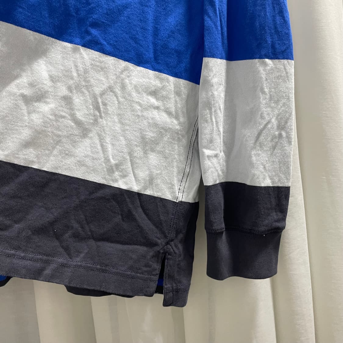 유니클로 x JWA/ 오버사이즈 러거 스트라이프 폴로 셔츠/ XL 상품이미지5