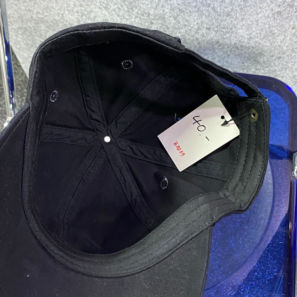 미스치프 빅로고 블랙 볼캡 B3239 상품이미지4