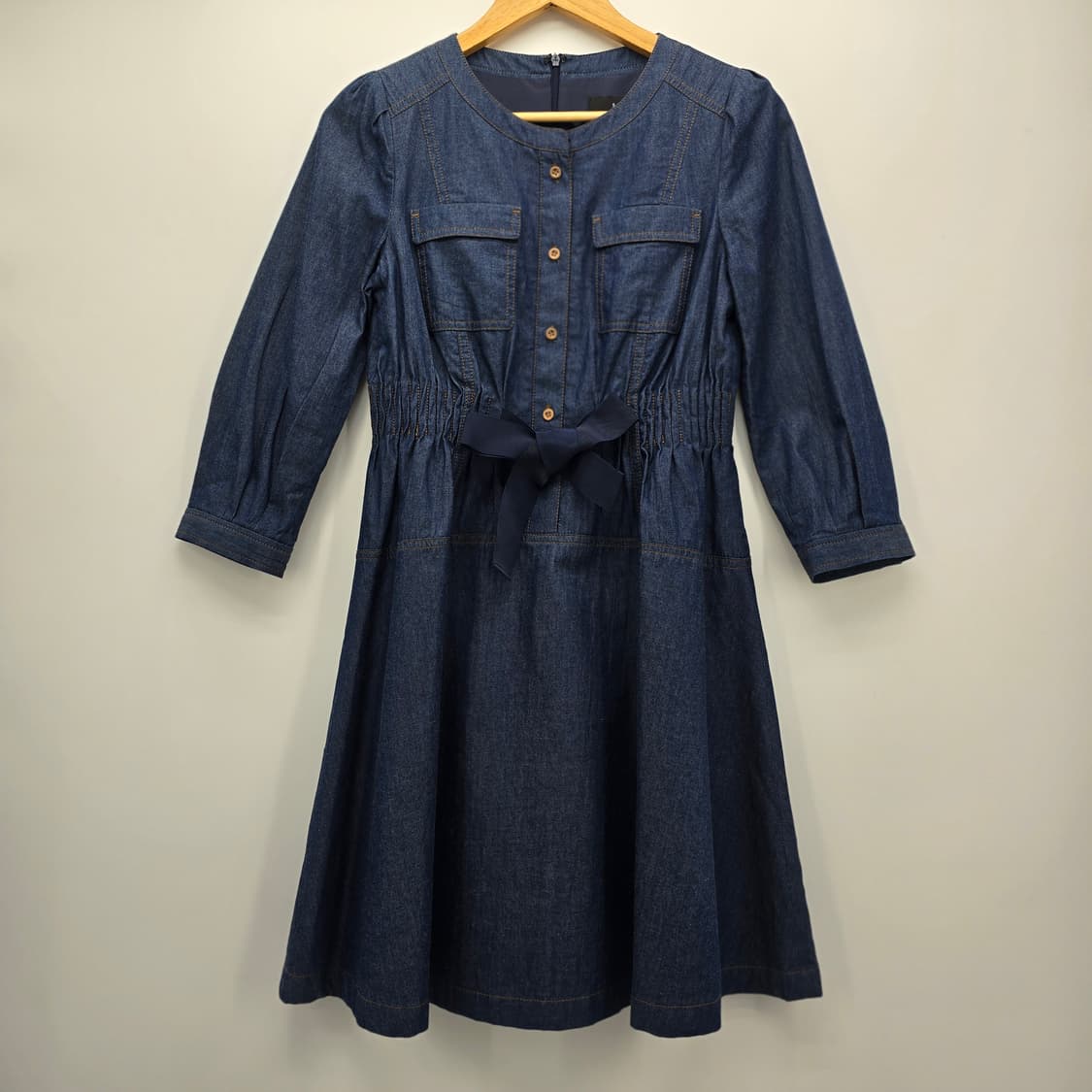 SATIN 데님 미니 원피스 S 상품이미지10