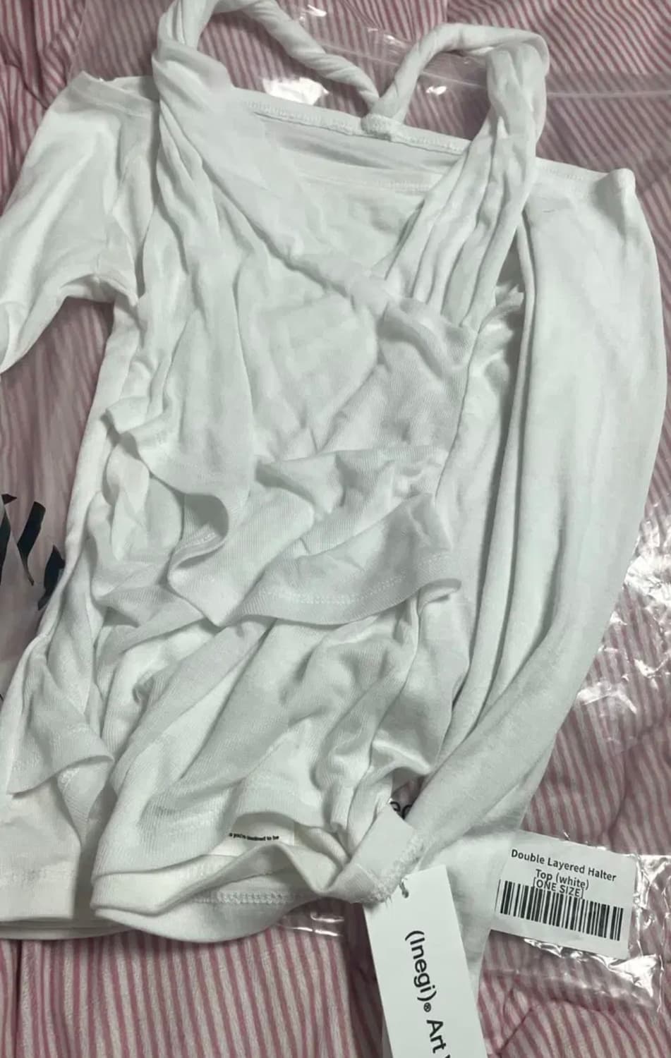 이네기 더블 레이어드 헬터 탑 상품이미지3