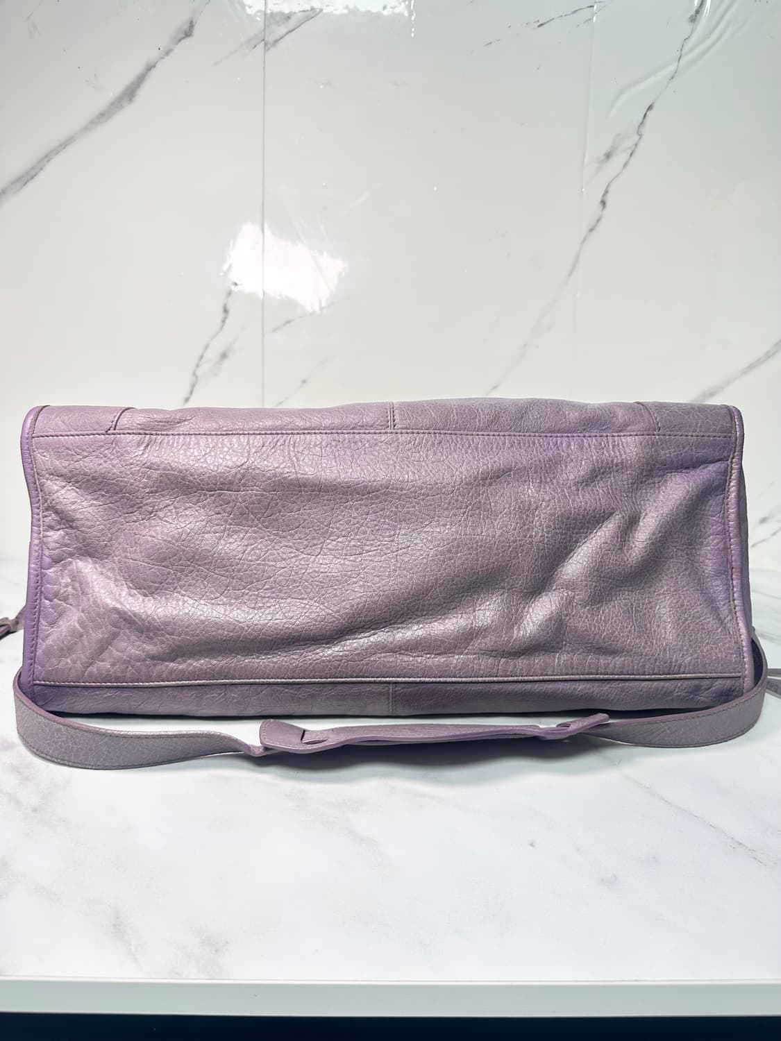 [A 정품] 발렌시아가 시티 모터백 파트타임 연보라 상품이미지4