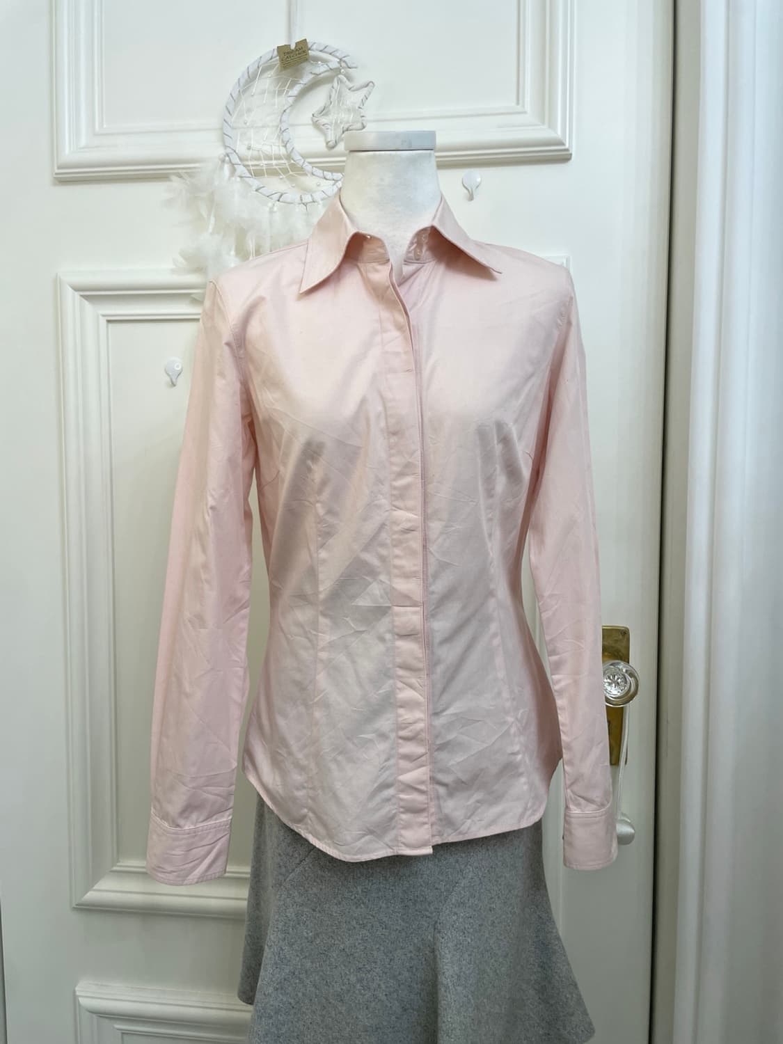 beige pocket basic cardigan&pink basic s 상품이미지8
