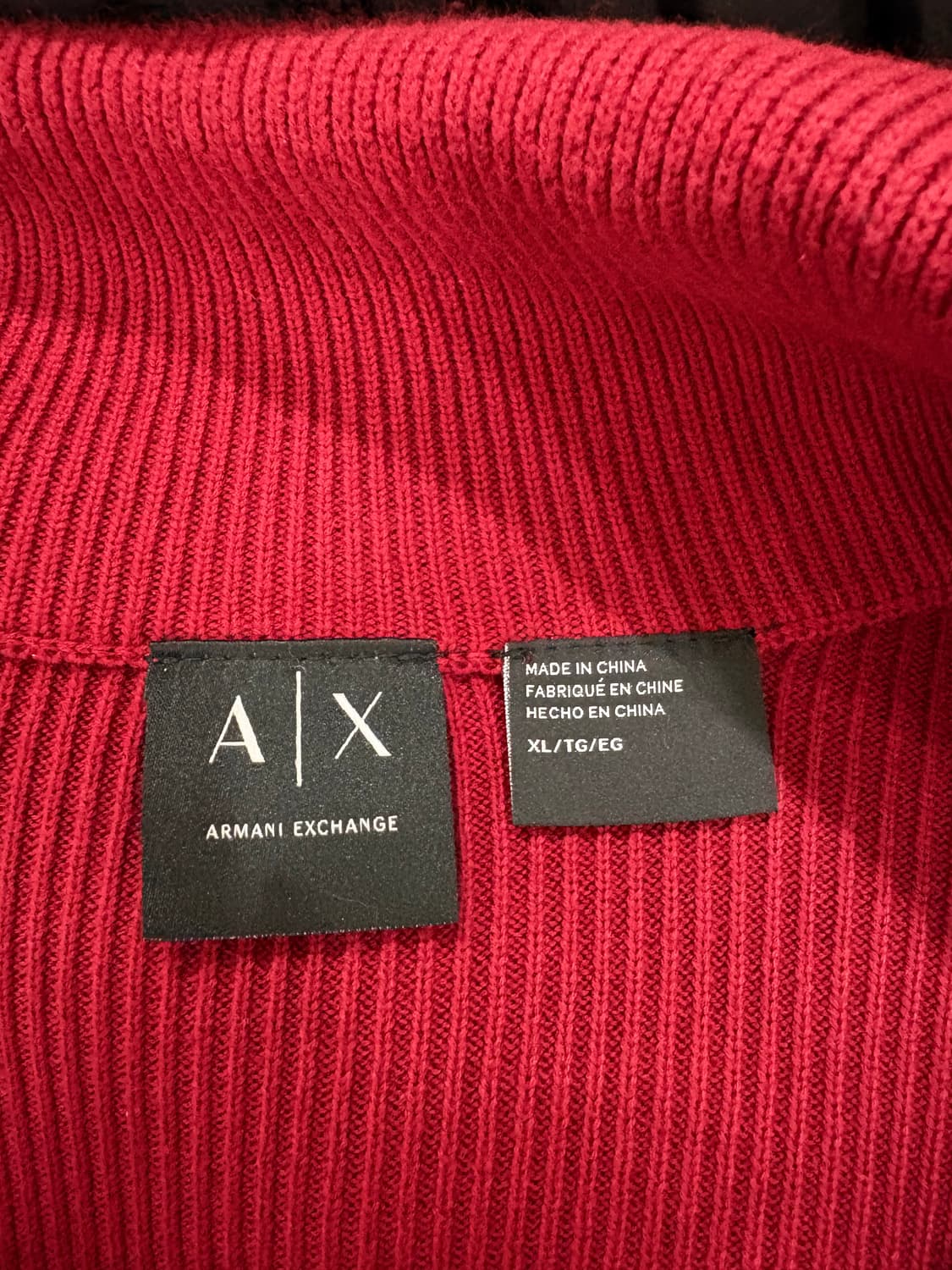 아르마니 익스체인지 니트 후드 집업 상품이미지5