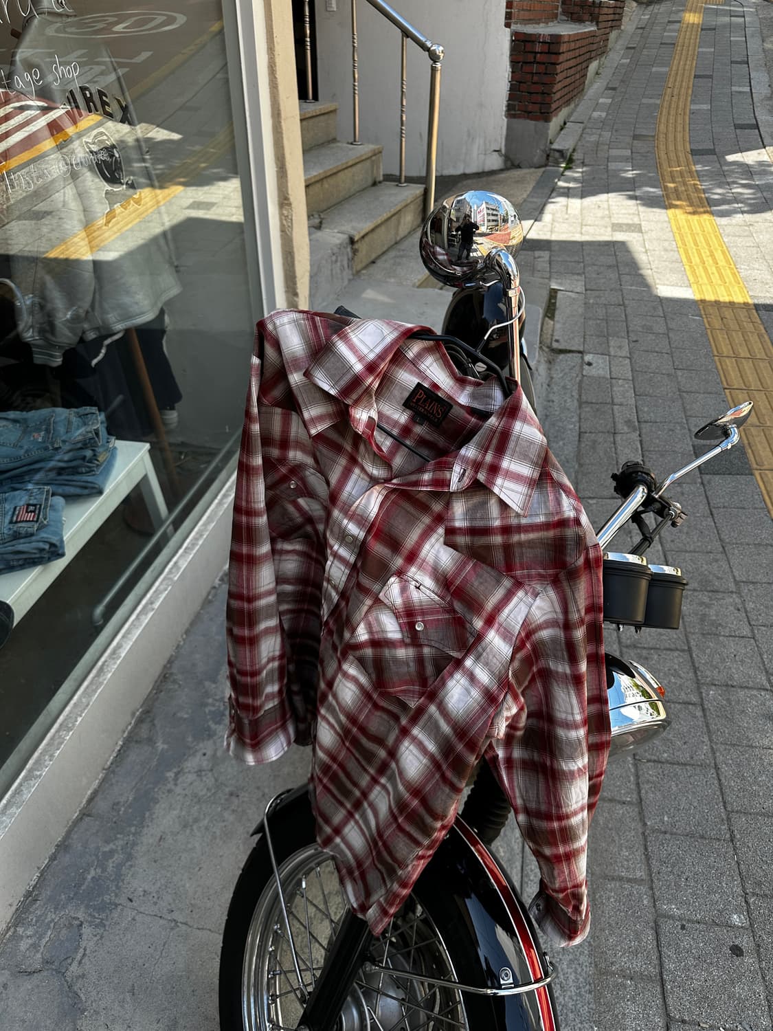 PLAINS Western Wear 체크 웨스턴 셔츠 상품이미지1