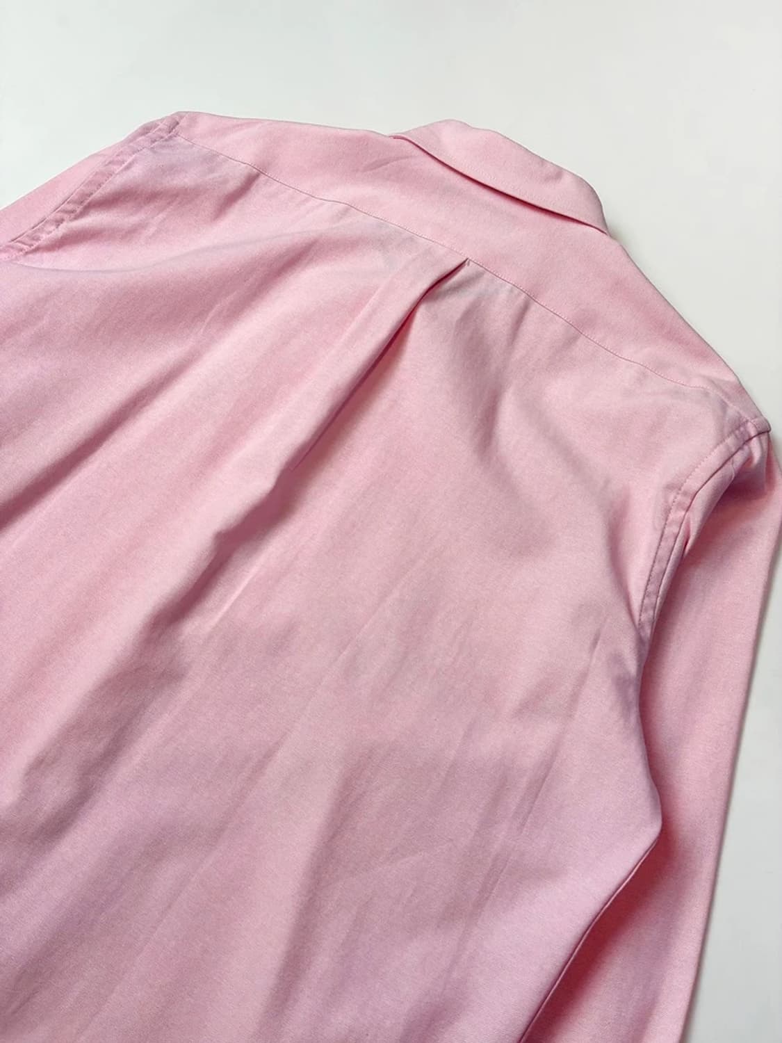 폴로 랄프로렌 00s 코튼 옥스퍼드 솔리드 로고 셔츠 PN5416 상품이미지6