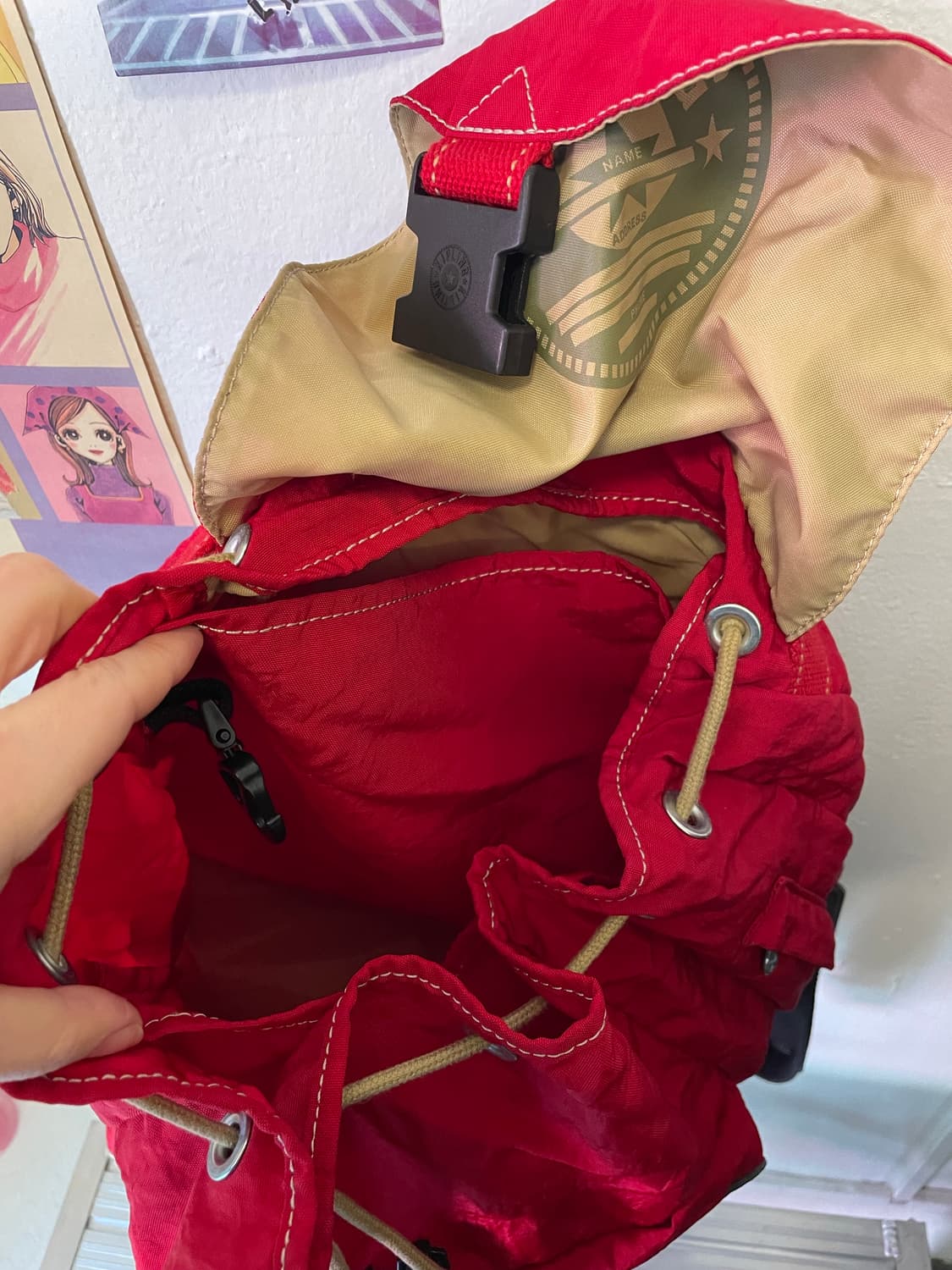 키플링 레드 백팩 [무배] 상품이미지4