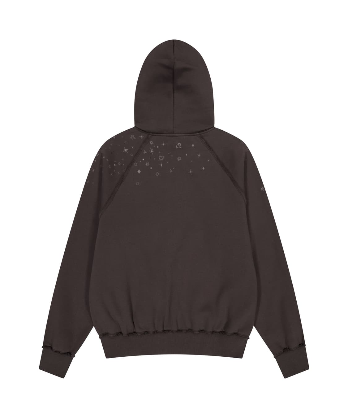 코이세이오 TWINKLE HOOD ZIP-UP DARK BROWN 상품이미지5