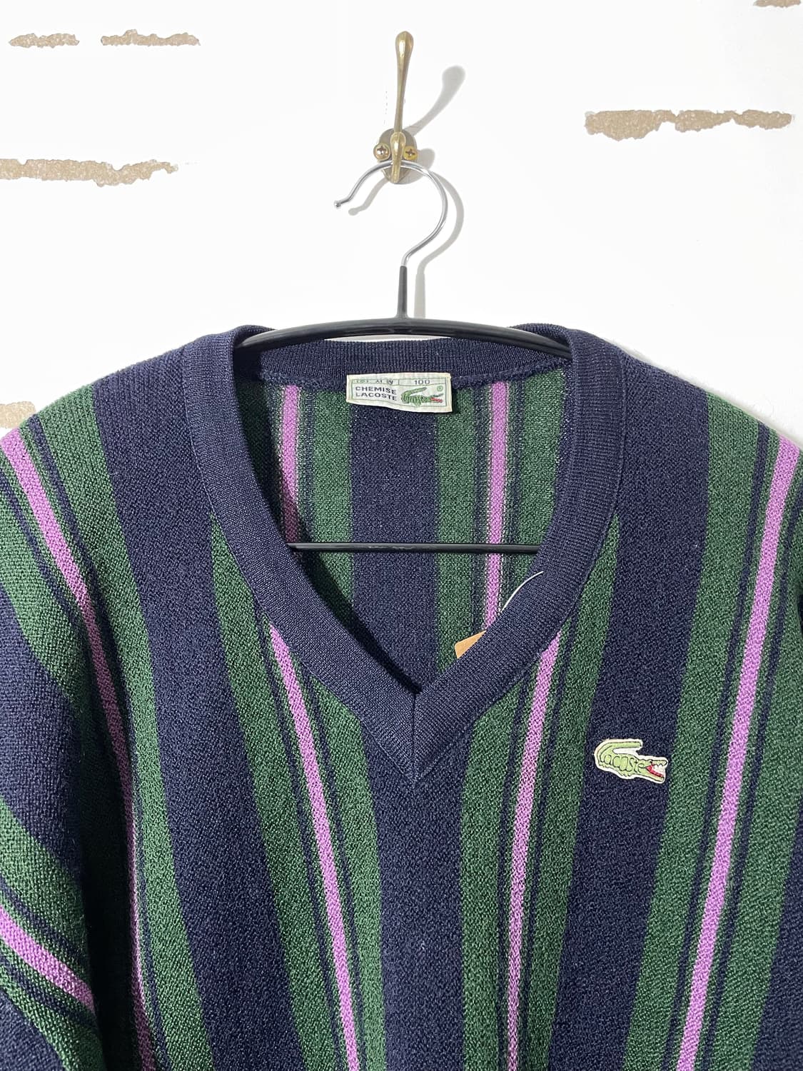 90s 라코스테 스트라이프 니트 상품이미지3