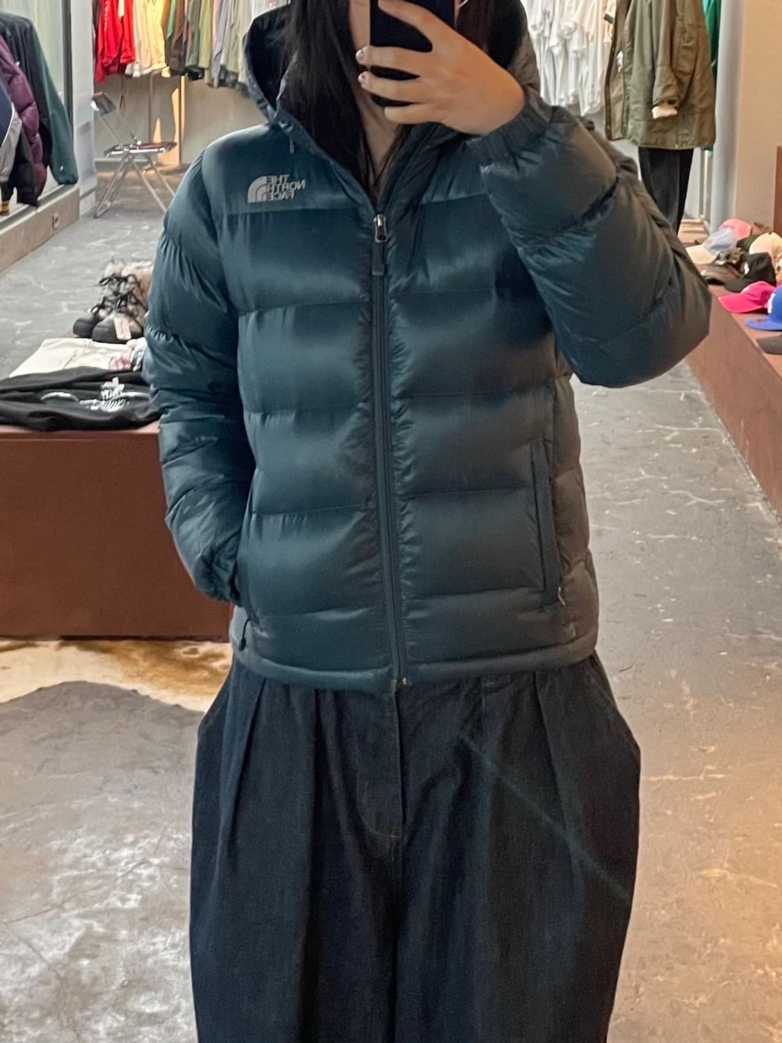 노스페이스 700 구스다운 청록 패딩 H1731 상품이미지1