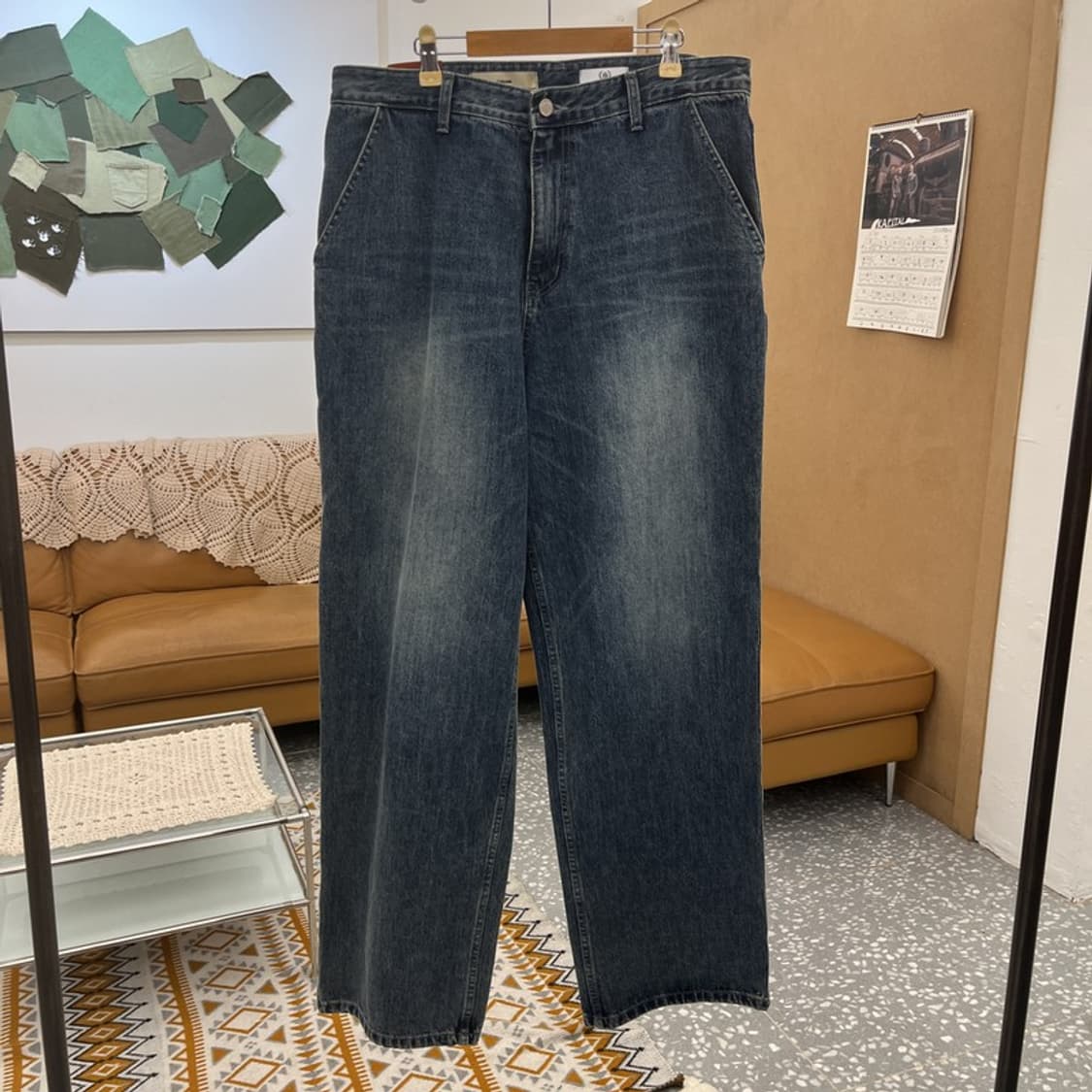 시도 올드스쿨 레트로 빈티지 워싱 와이드 데님팬츠 3 C10766 상품이미지3