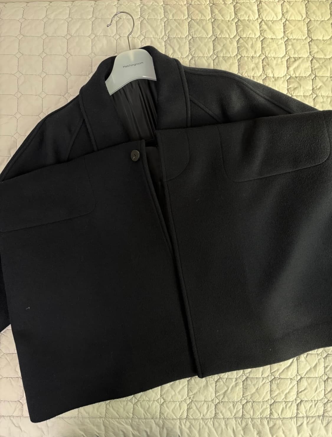 해칭룸 래글런(레글런) 슬리브 코트 네이비 상품이미지3