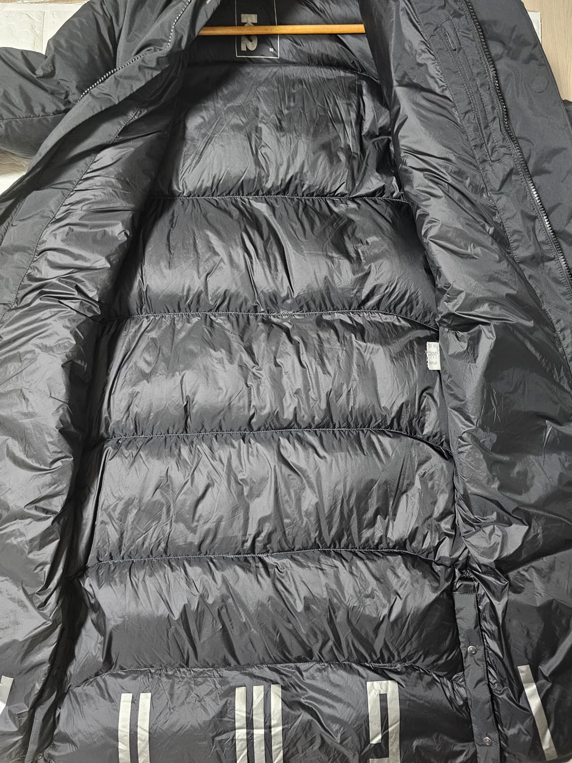 K2 구스다운 공용 롱패딩 블랙 90 상품이미지3