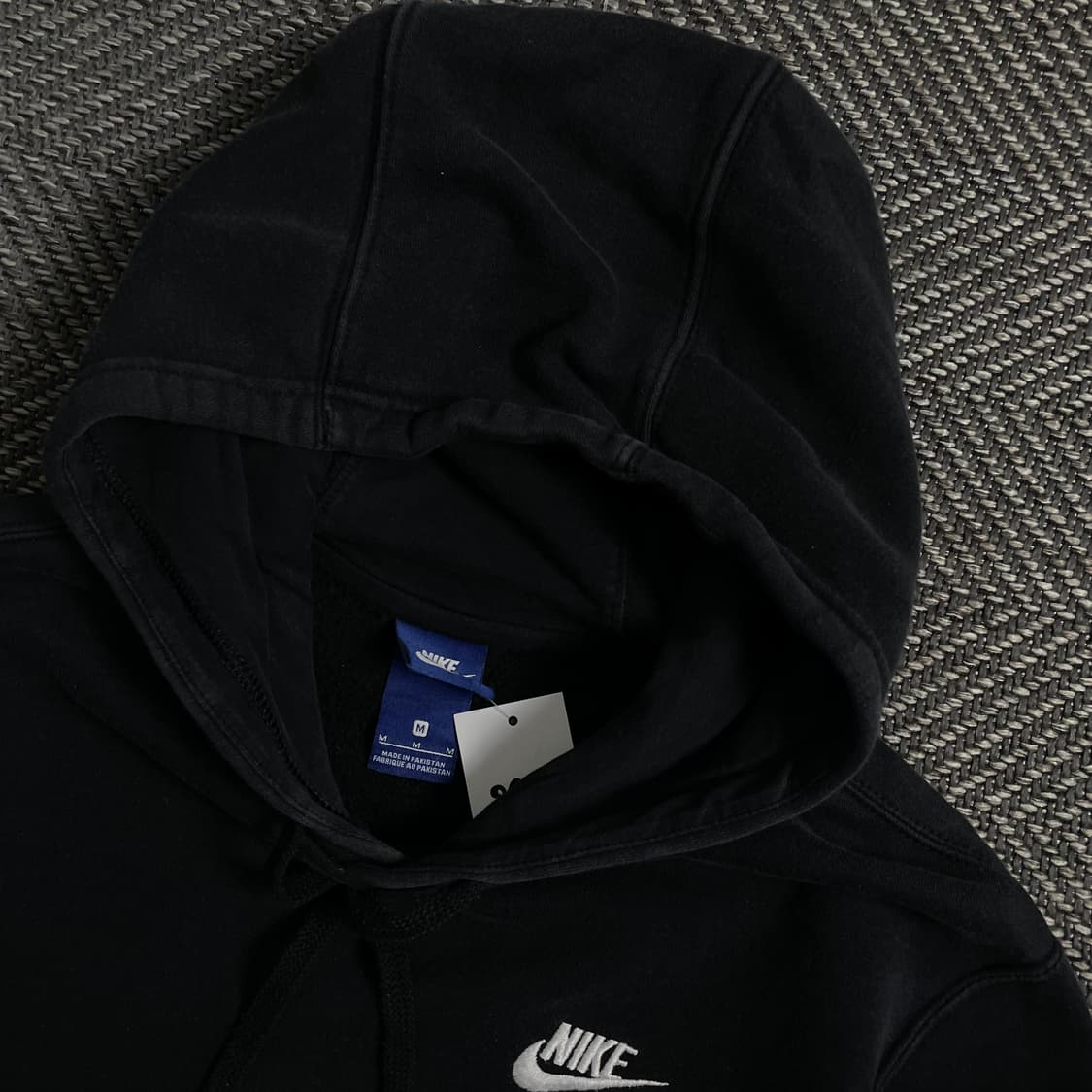 나이키 스우시로고 후드 티셔츠 블랙 o 4342 상품이미지5