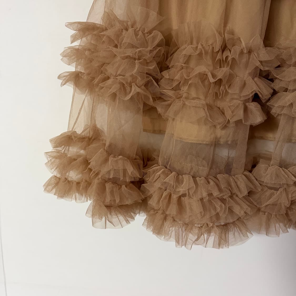 새상품 여자 캉캉 롱치마 (브라운) 상품이미지4