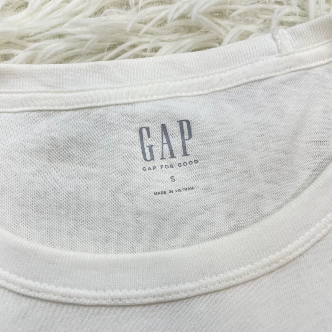 갭 Gap 스펠 로고 반팔티 화이트 상품이미지3
