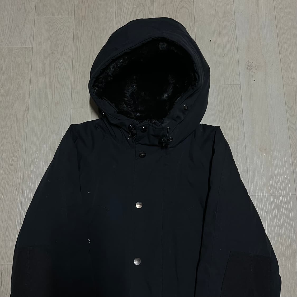 칼하트 WIP 여성 워크웨어 와펜 후드 야상패딩 점퍼 [블랙] XS/85 상품이미지2