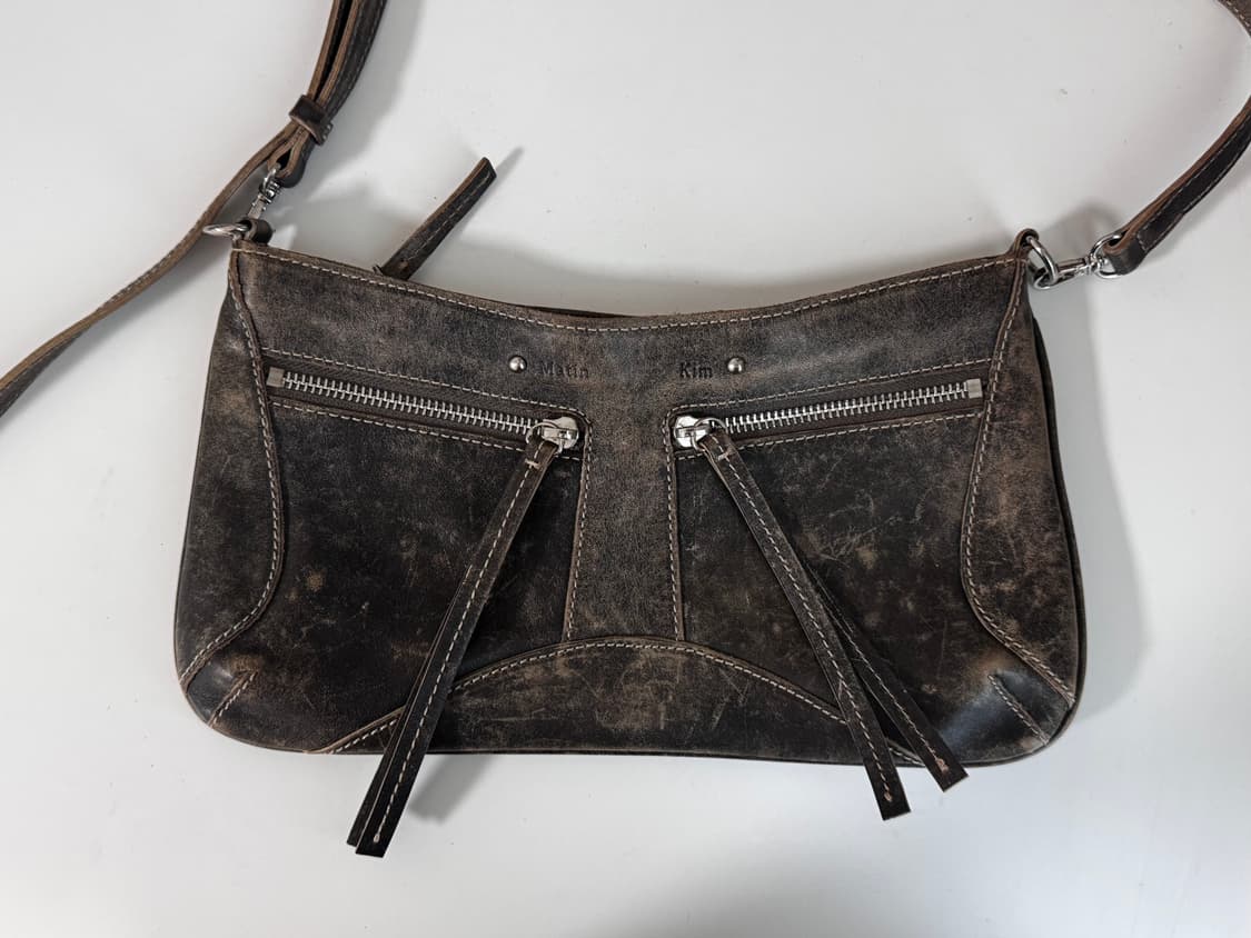 Matin kim zipper leather bag 상품이미지1
