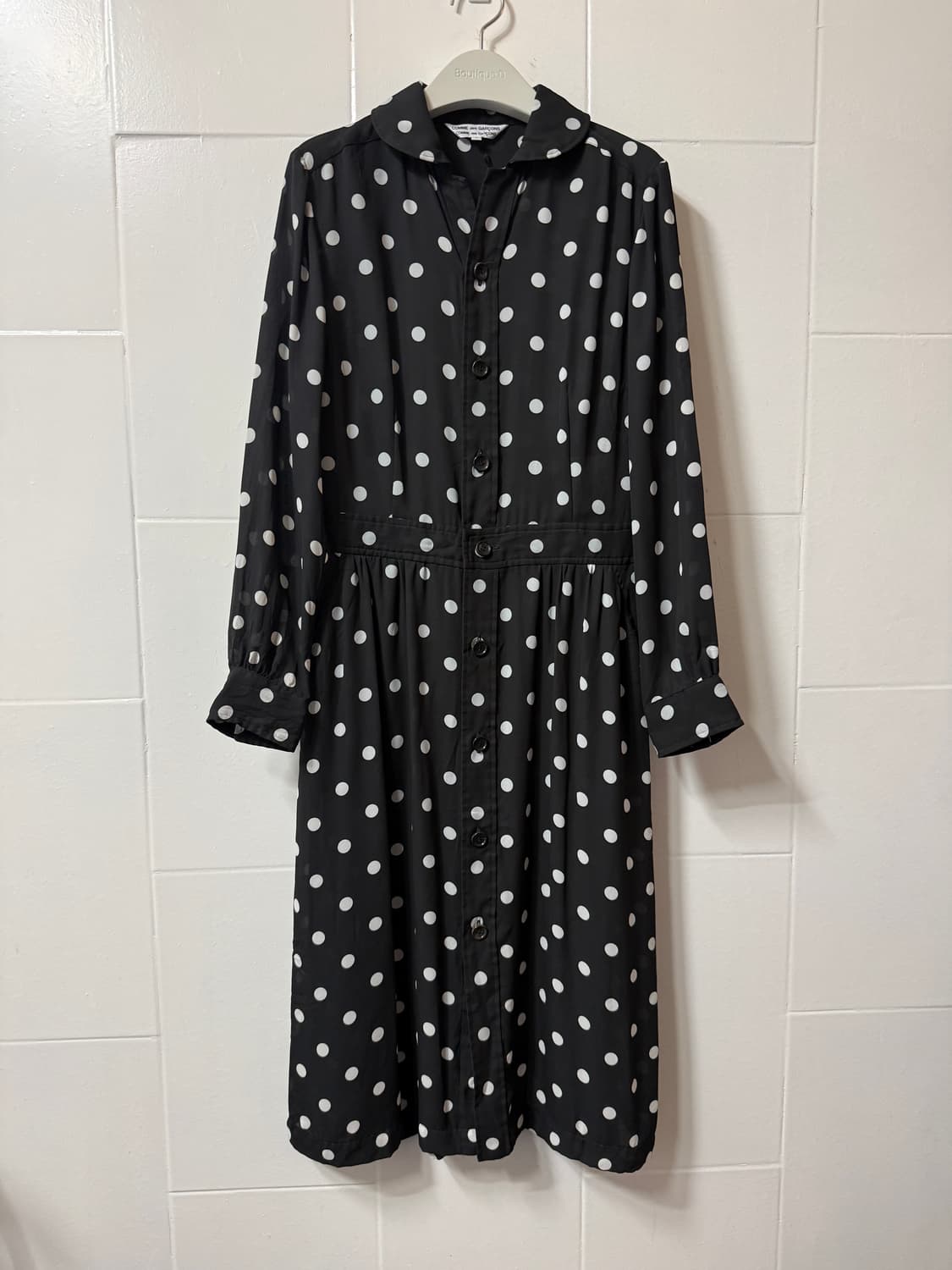 꼼데가르송 도트 셔츠 롱 원피스 상품이미지1