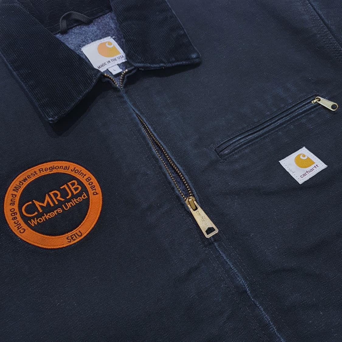 칼하트 디트로이트 j001 블랙 L (105-110) 125주년 상품이미지4