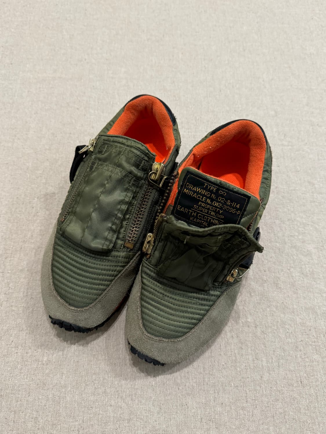 캐피탈 MA-1 카키 스니커즈 상품이미지6