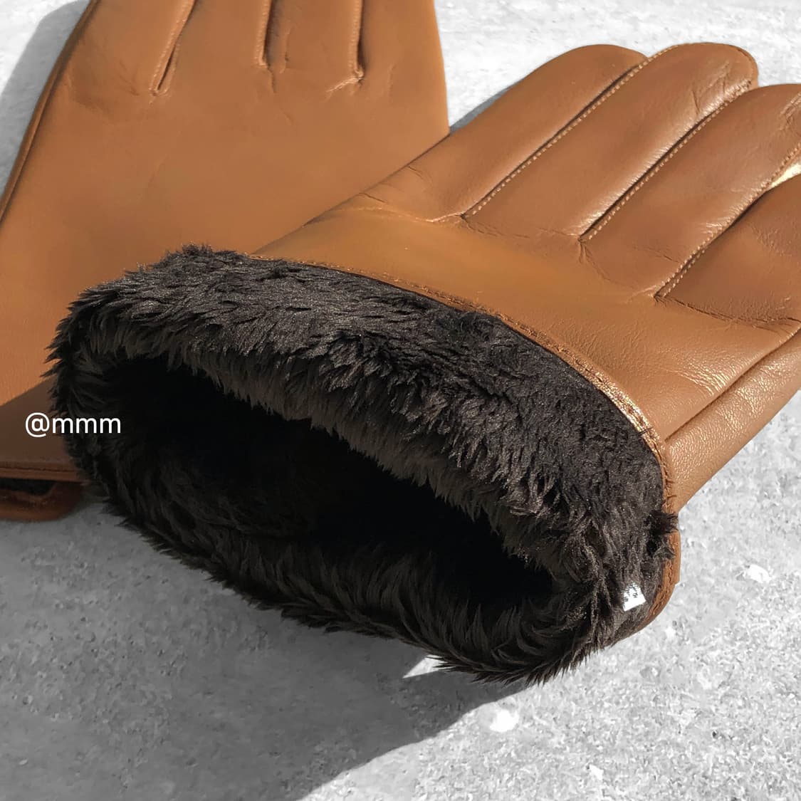 [Unisex] 램스킨 가죽 장갑 카멜 상품이미지7