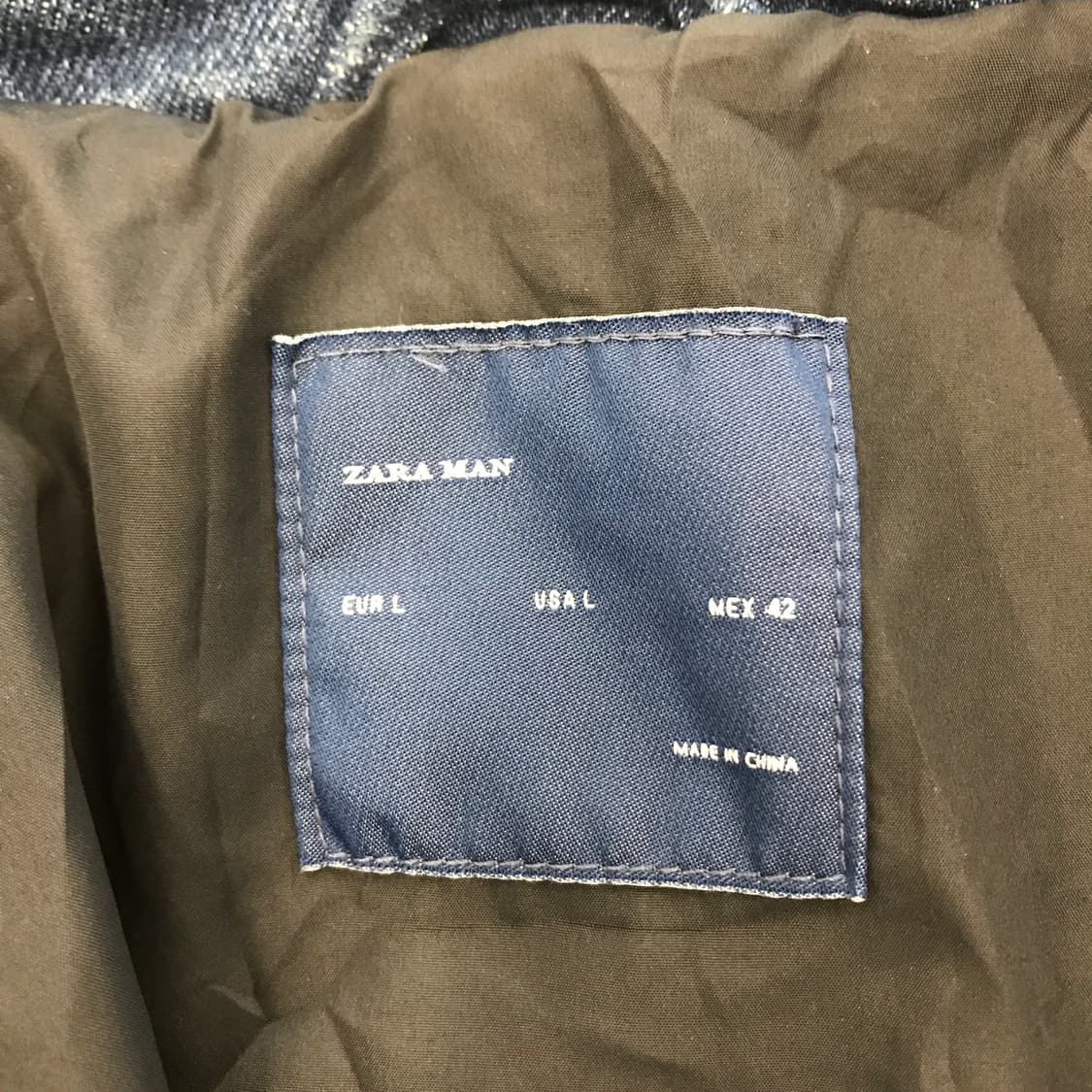 자라 코튼 데님워크자켓 [L] 상품이미지5