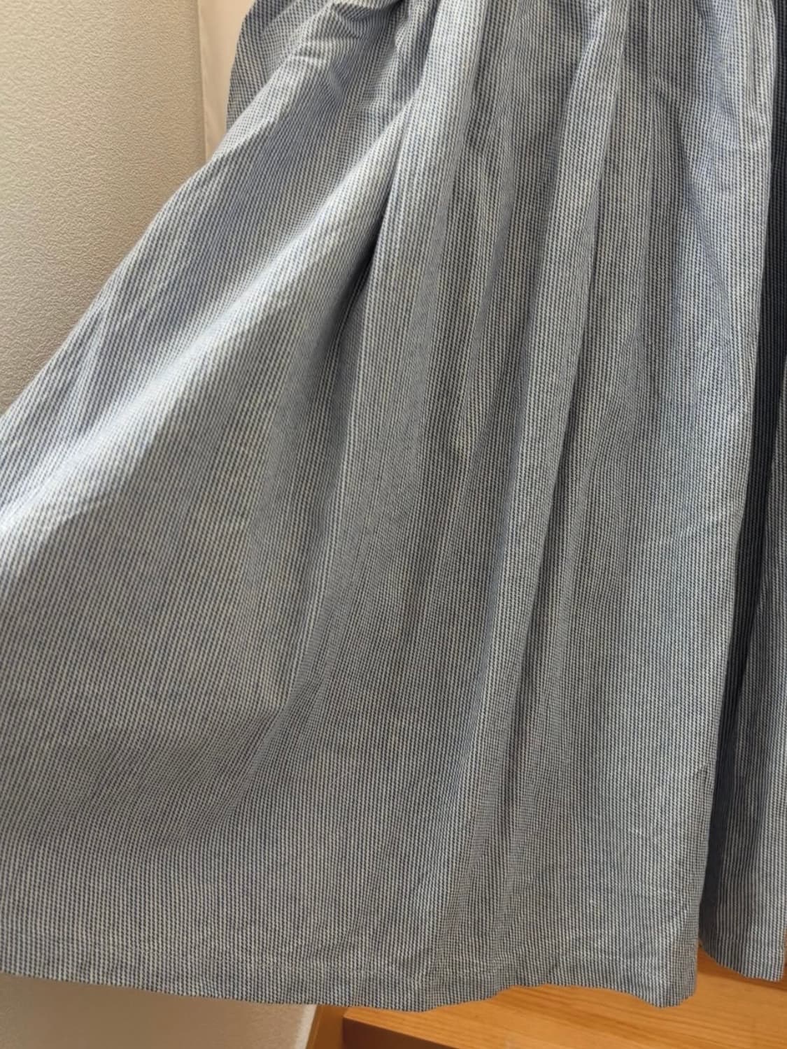 사만사모스모스 블루 스트라이프 롱스커트 상품이미지3