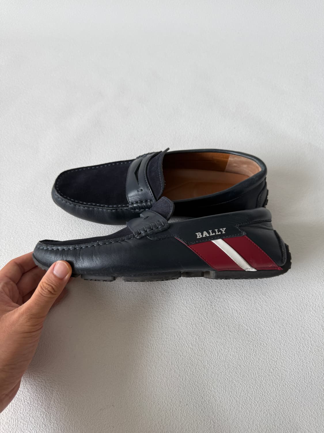 [US7.5]발리(BALLY) 드라이빙 슈즈(NAVY, ITALY) 상품이미지2