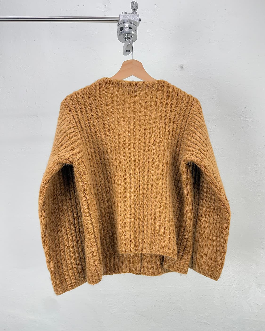 엘엘빈 80s 카멜리 브이넥 울 가디건 상품이미지6