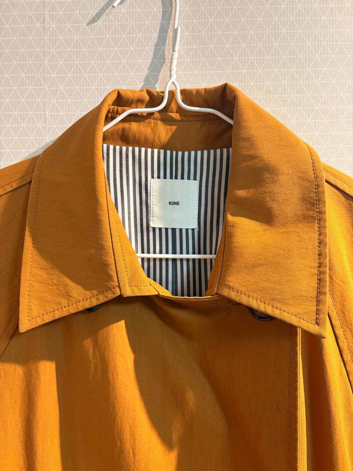 구호 코튼 혼방 더블 트렌치코트 상품이미지4