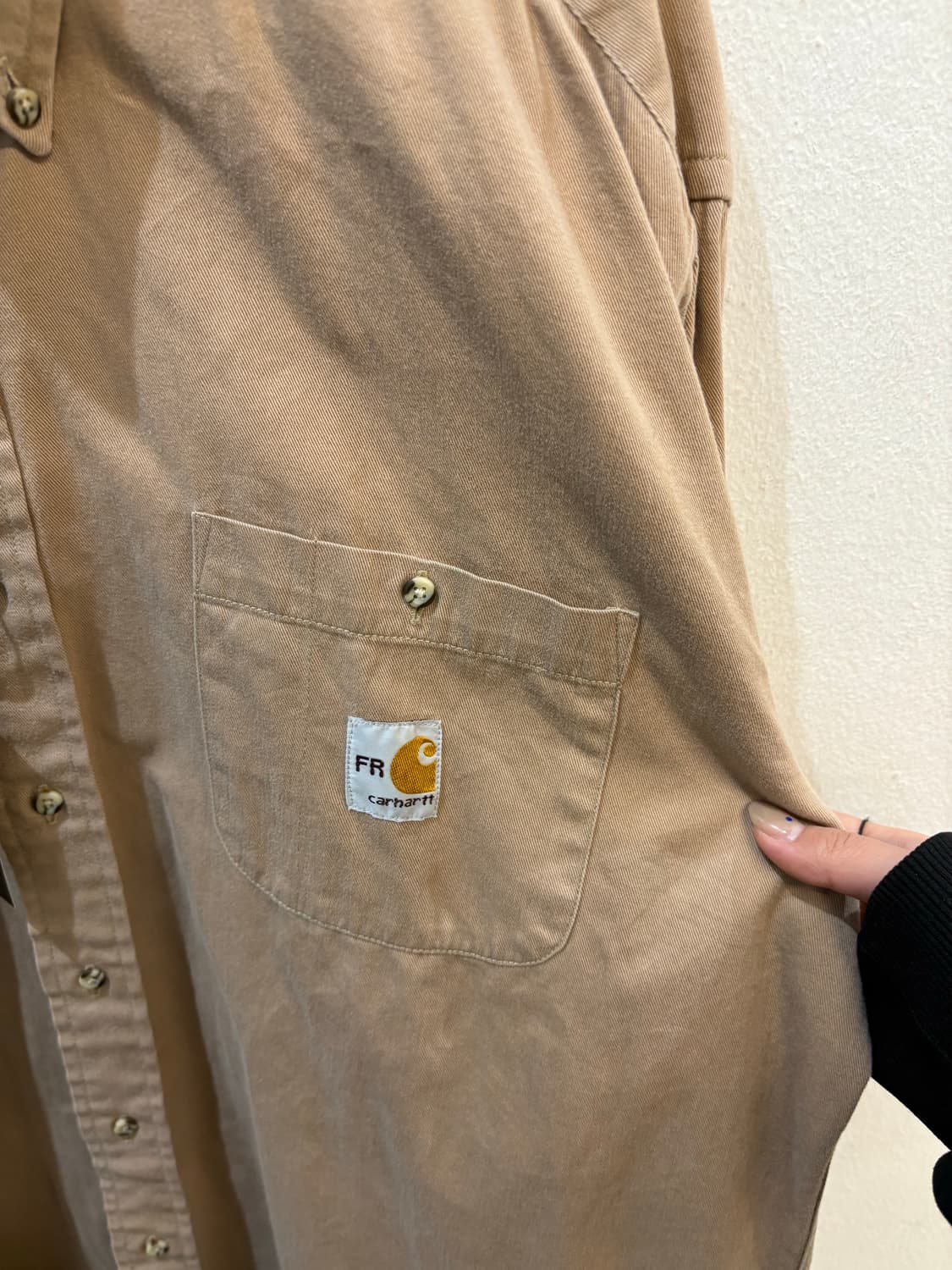 Carhartt beige cotton shirt 상품이미지4