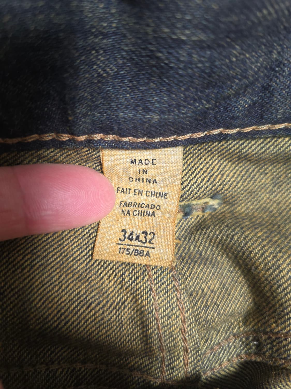 RRL Low straight 셀비지 데님,허리 32x 기장34 상품이미지6