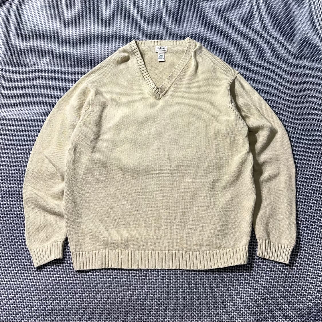 엘엘빈 브이넥 니트 (XL/old-8483) 상품이미지1
