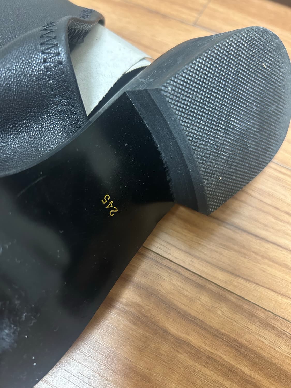 CERRIC 스퀘어토 롱부츠 블랙 상품이미지7