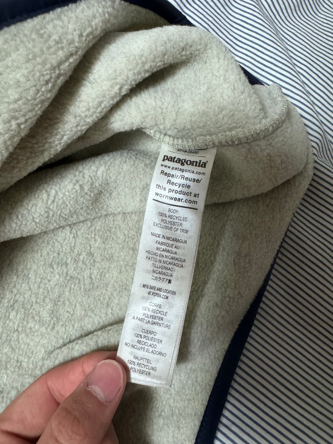 파타고니아 헤비웨이트 신칠라 스냅티 플리스 풀오버 오트밀 헤더 상품이미지10