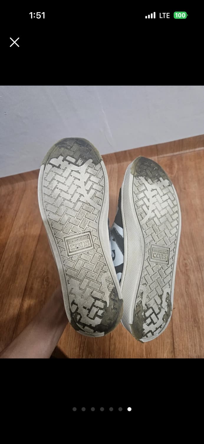 꼼데가르송 컨버스 콜라보 하이탑 스니커즈 250 상품이미지5