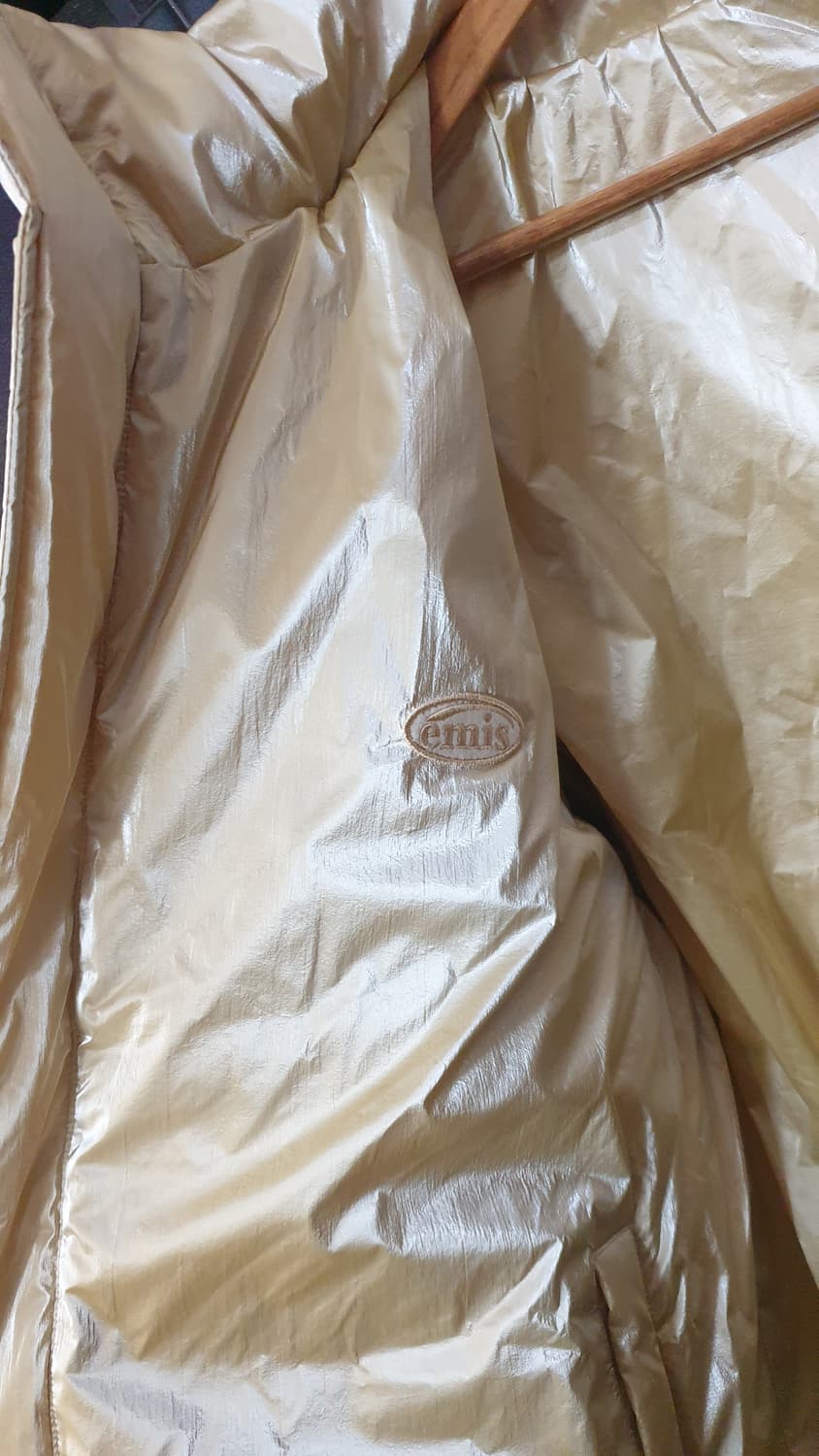 이미스 양면 패딩 점퍼 골드 상품이미지4