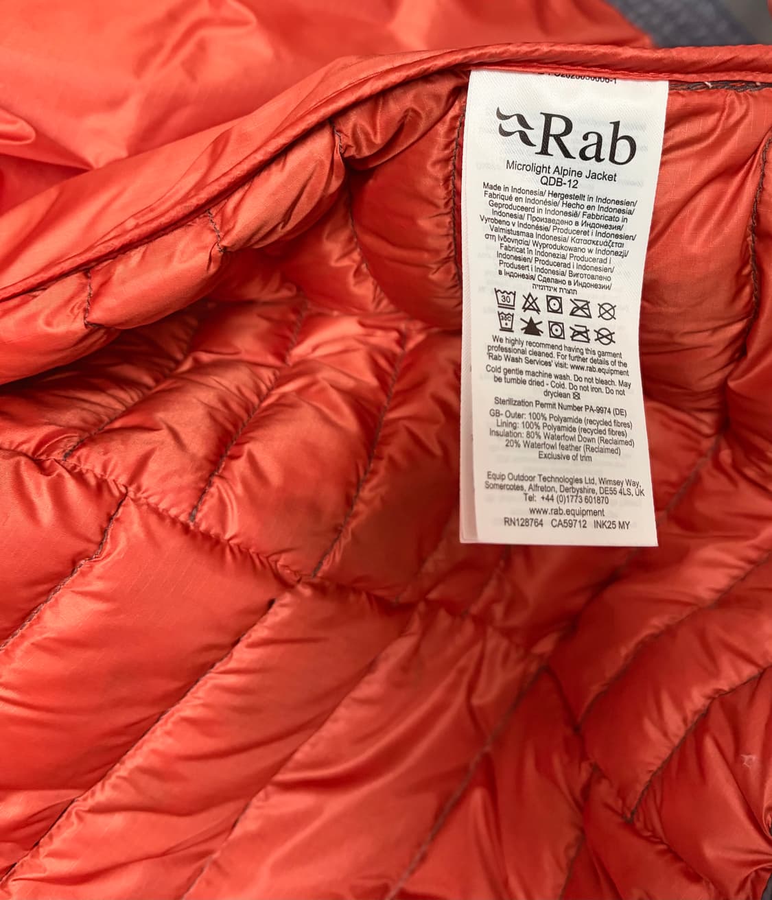 Rab 마이크로라이트 알파인 자켓(경량) 상품이미지6